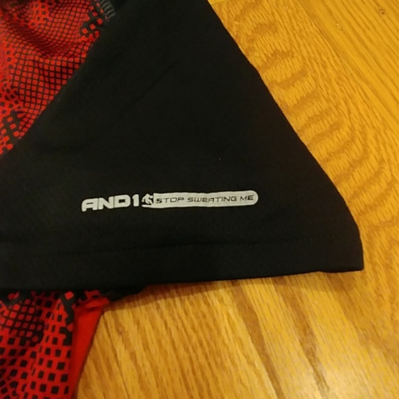 And1 Boy's XXL Orange & Black Shirt - Picture 3 of 4